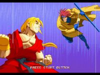 une photo d'Ã©cran de X-Men VS Street Fighter sur Sony Playstation